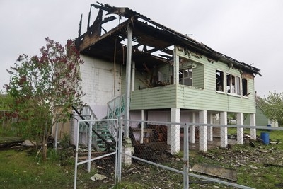 Пожар в городе Чаусы