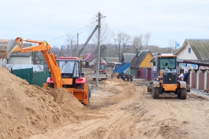 Узнали, какие работы проводятся по улицам Лермонтова и Болдина на окраине Чаус