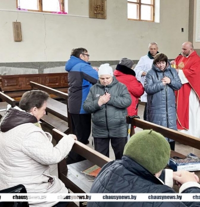 Каталіцкія вернікі Чавус святкуюць урачысты ўваход Ісуса Хрыста ў Іерусалім