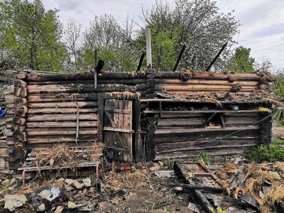 Пожар бани в д.Удовск