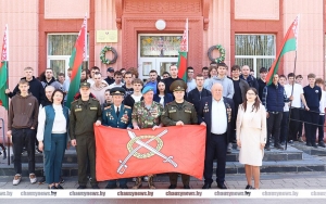 В Чаусах прошел День призывника. Чаусские ребята отправляются служить в Вооруженные Силы Республики Беларусь