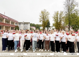 День народного единства в Чаусах начался с утренней разминки