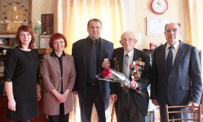 Ветерану Великой Отечественной войны из Чаус Владимиру Васильевичу Марченко вручена медаль «100 лет БССР»