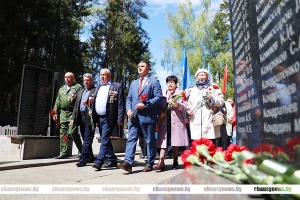 Митинг памяти прошел на воинском кладбище в Быново Чаусского района