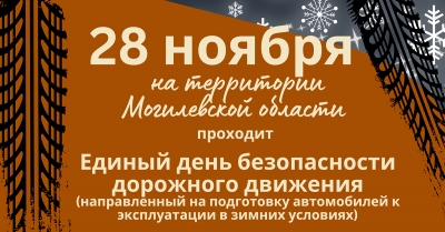 ЕДИНЫЙ ДЕНЬ БЕЗОПАСНОСТИ ДОРОЖНОГО ДВИЖЕНИЯ &laquo;ЗИМНИЕ ШИНЫ &ndash; ЗАЛОГ БЕЗОПАСНОСТИ!&raquo;