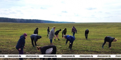 Помогают аграриям. В Чаусском районе убирают камни с полей