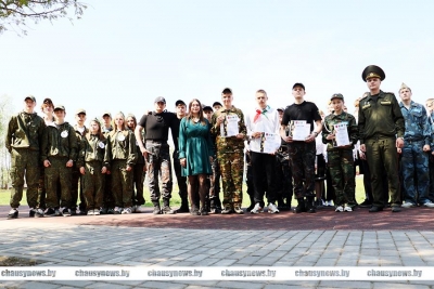С какими результатами завершился районный этап Республиканской военно-патриотической игры &laquo;Орлёнок&raquo; в Чаусах?